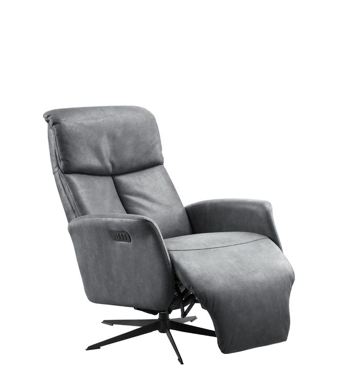 Luvio relaxfauteuil medium ml bull 67-antraciet