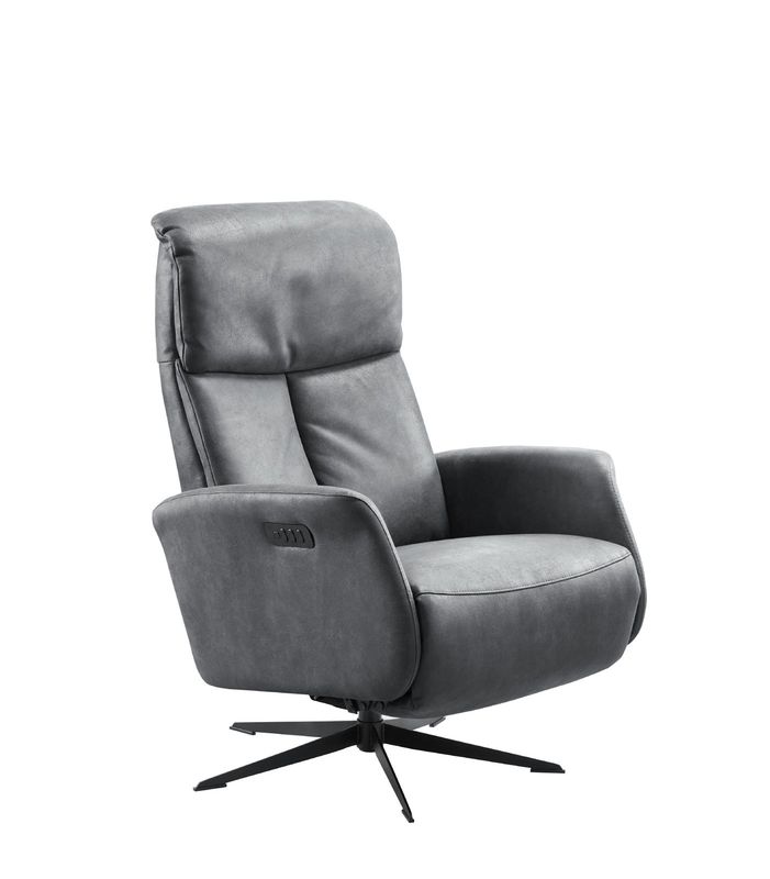 Luvio relaxfauteuil medium ml bull 67-antraciet