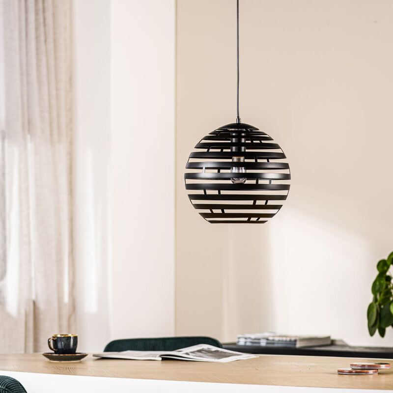 Hanglamp Fiorenza Ø 30 cm zwart staal