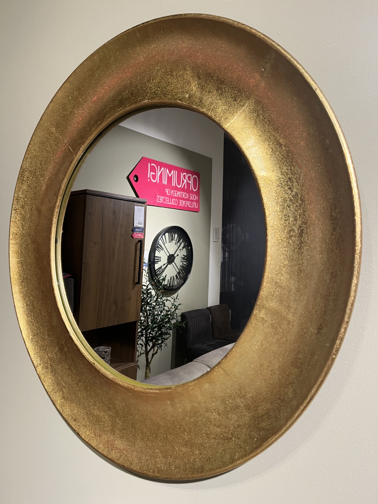Bedona mirror metal gold 