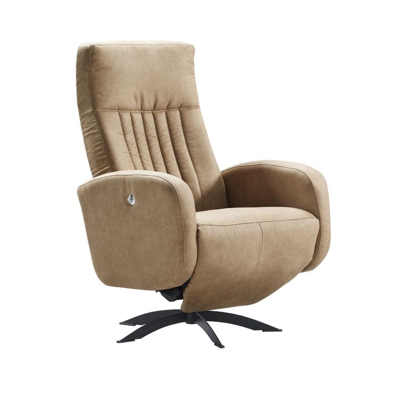 Tuenno relaxfauteuil stof jeep 2861-caramel