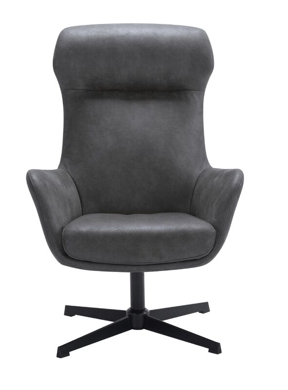 Vicenzo draaifauteuil microleder bull 67-antracite