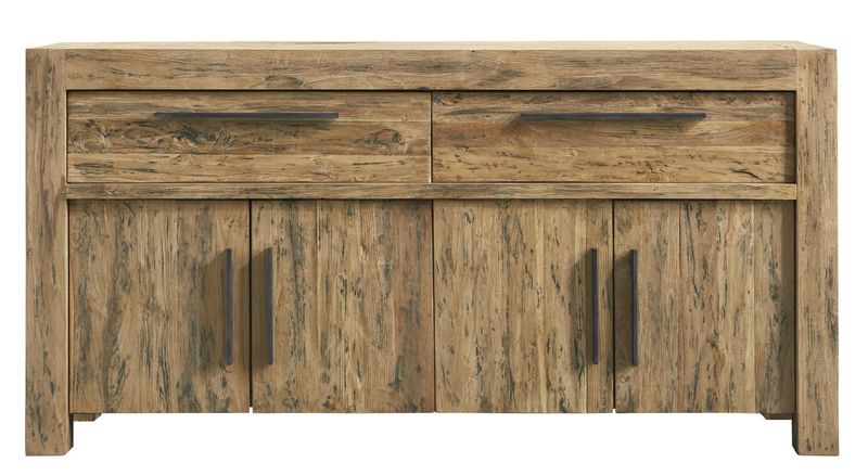 Stoer teakhouten dressoir Travi black wash