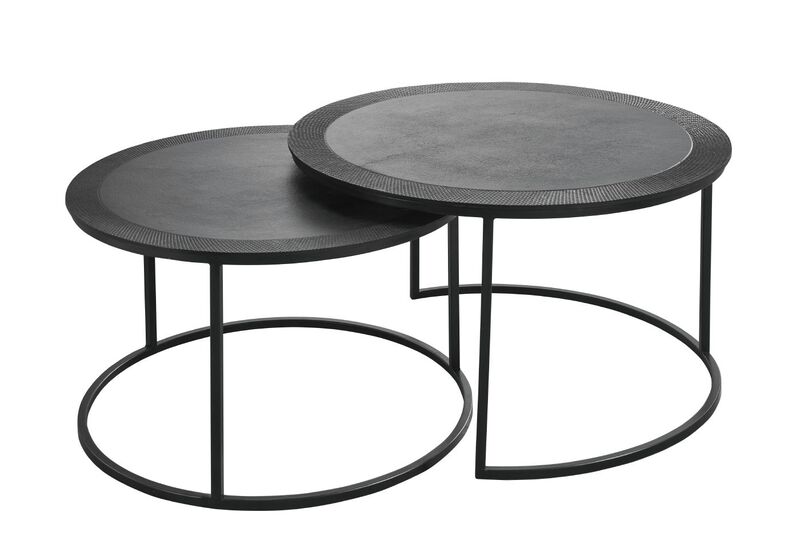 Salento salontafel set 2st. black antique