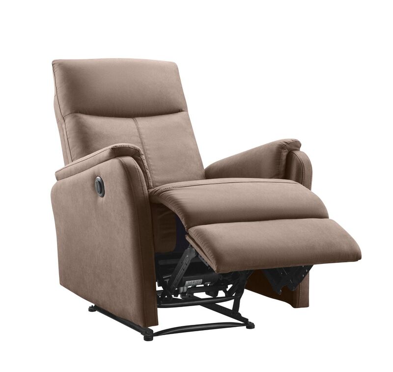 Manteo relaxfauteuil 1 motor, stof jeep 12-taupe