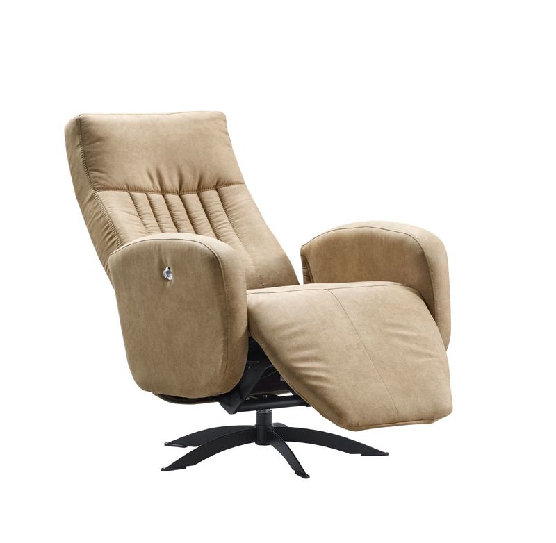 Tuenno relaxfauteuil stof jeep 2861-caramel